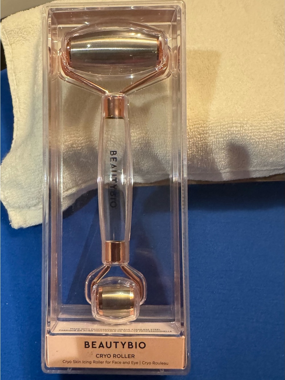BeautyBio Rose Gold Cryo Facial & Eye Roller